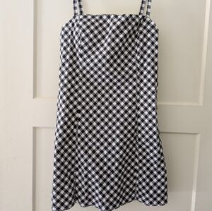 Abercrombie & Fitch Black and White Gingham Dress
